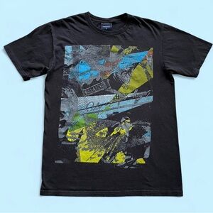 Billabong Y2K Vintage Skater Black Graphic T-Shirt Mens Medium